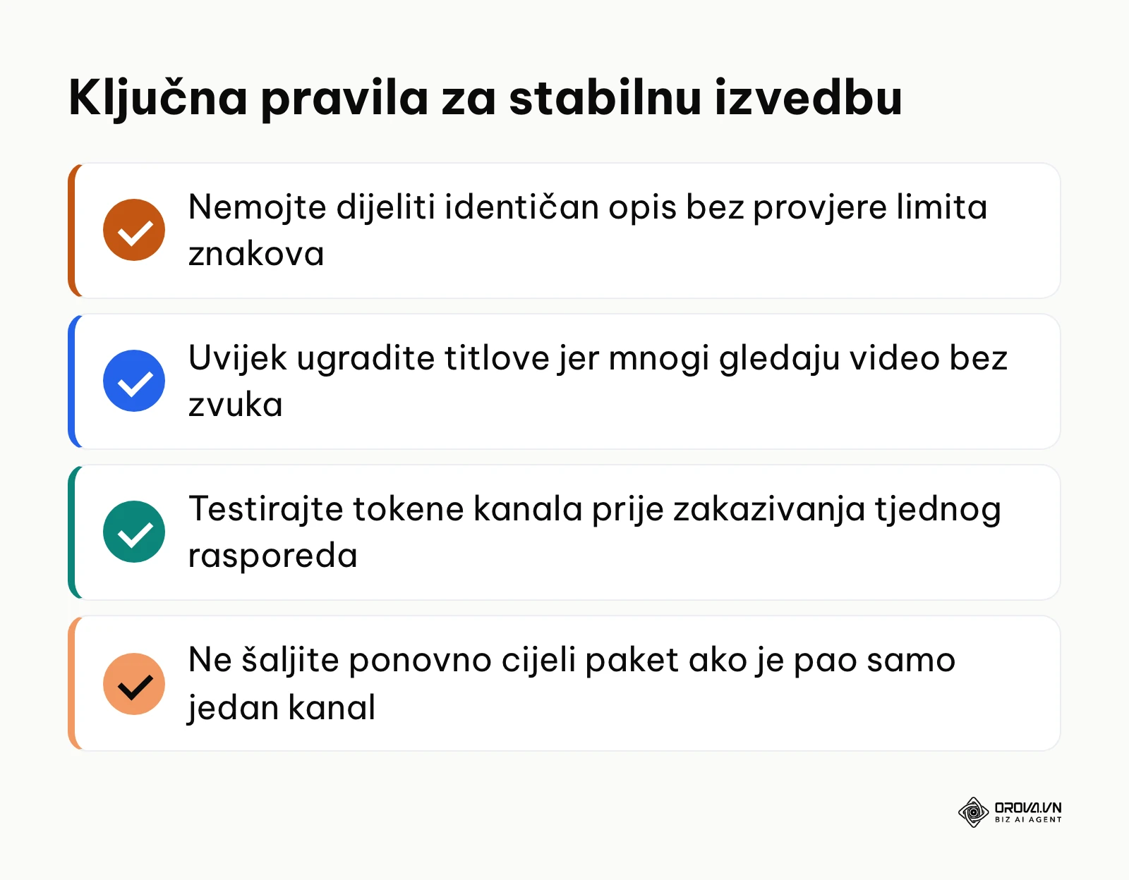 Sažetak pravila za izbjegavanje pogrešaka pri upravljanju društvenim mrežama