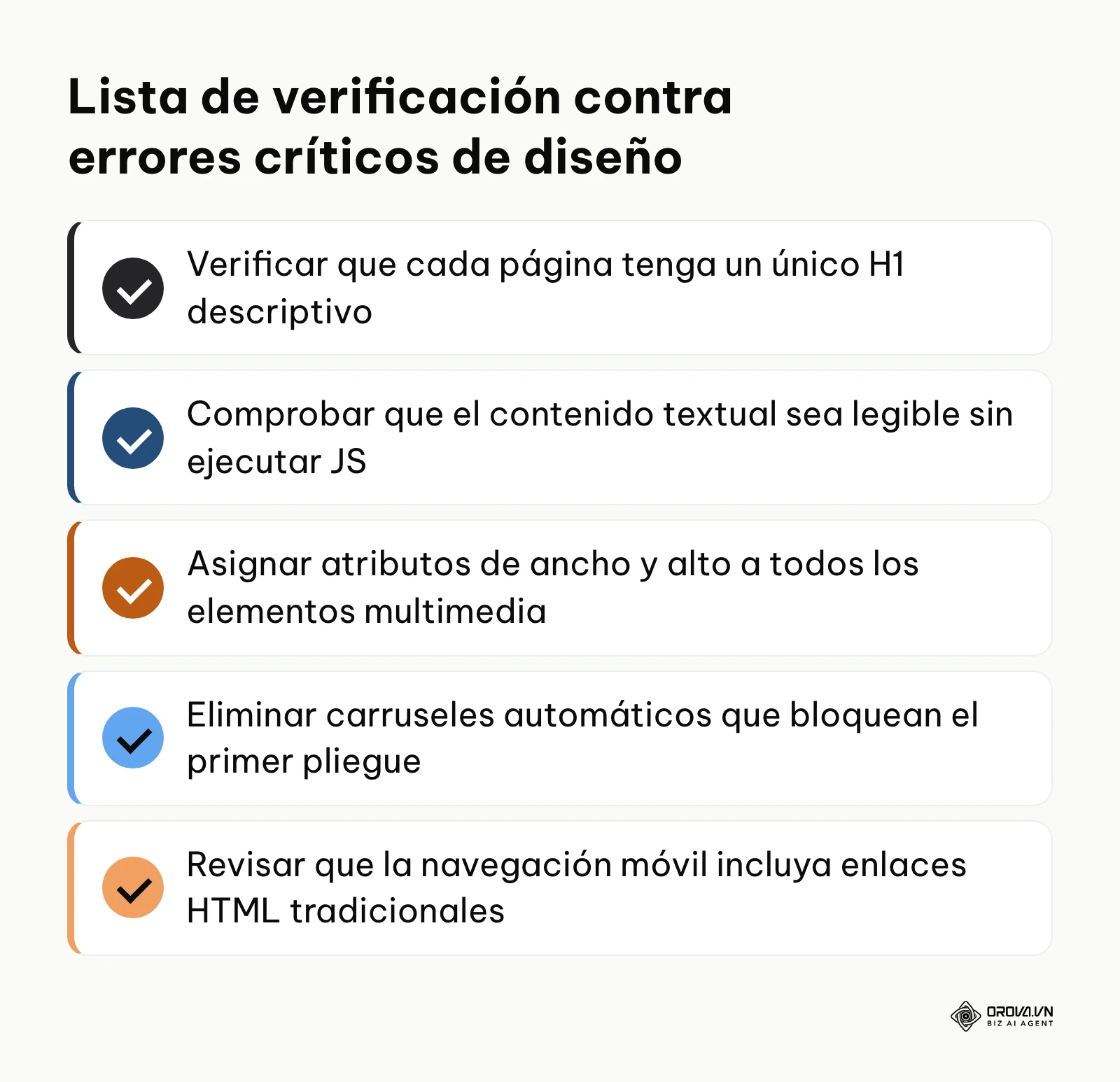 Puntos de control para evitar fallos de indexación originados en la etapa de maquetación