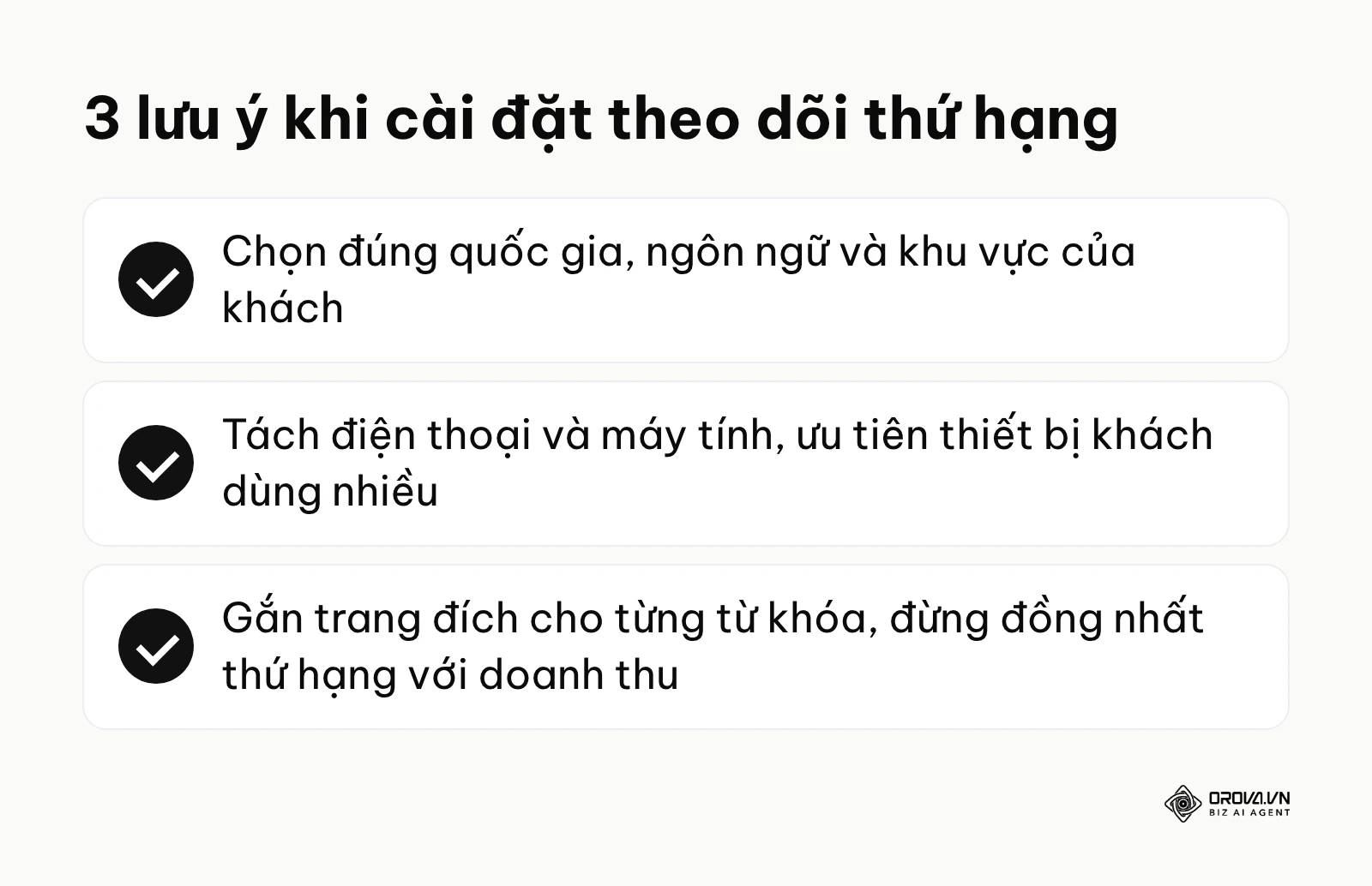 Tóm tắt 3 lưu ý khi cài đặt công cụ kiểm tra thứ hạng từ khóa