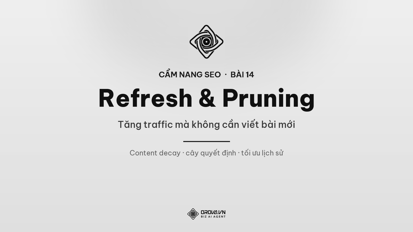 Content Refresh & Pruning: Cách Tăng Traffic Mà Không Cần Viết Bài Mới