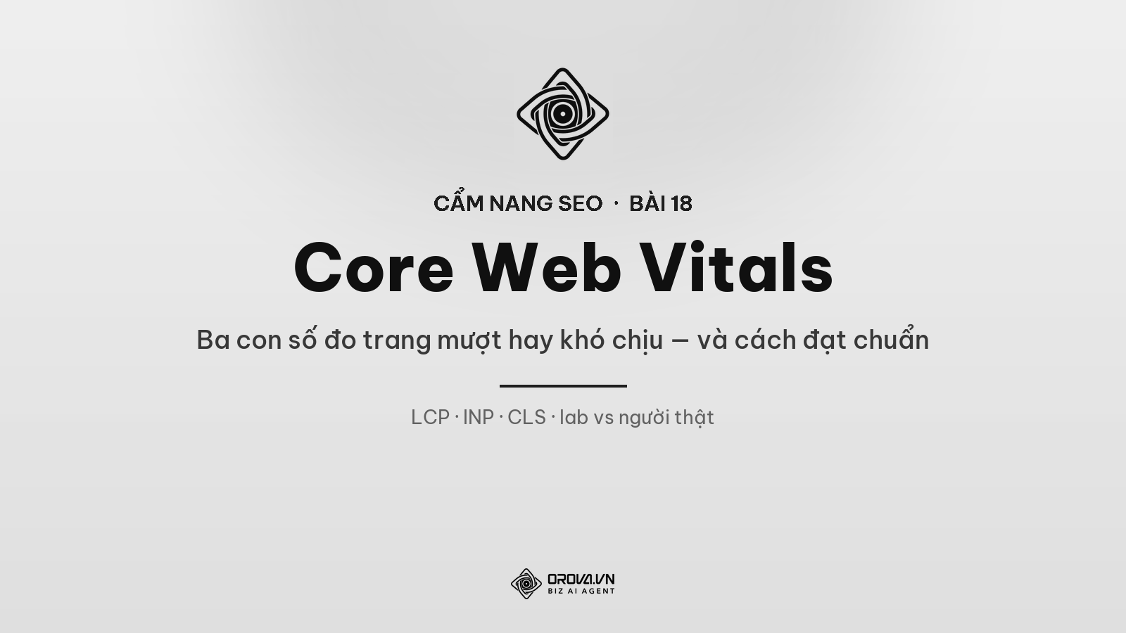 Core Web Vitals: Ba Con Số Đo Trang Mượt Hay Khó Chịu — Và Cách Đạt Chuẩn