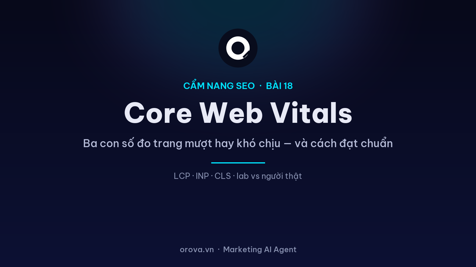 Core Web Vitals: Ba Con Số Đo Trang Mượt Hay Khó Chịu — Và Cách Đạt Chuẩn