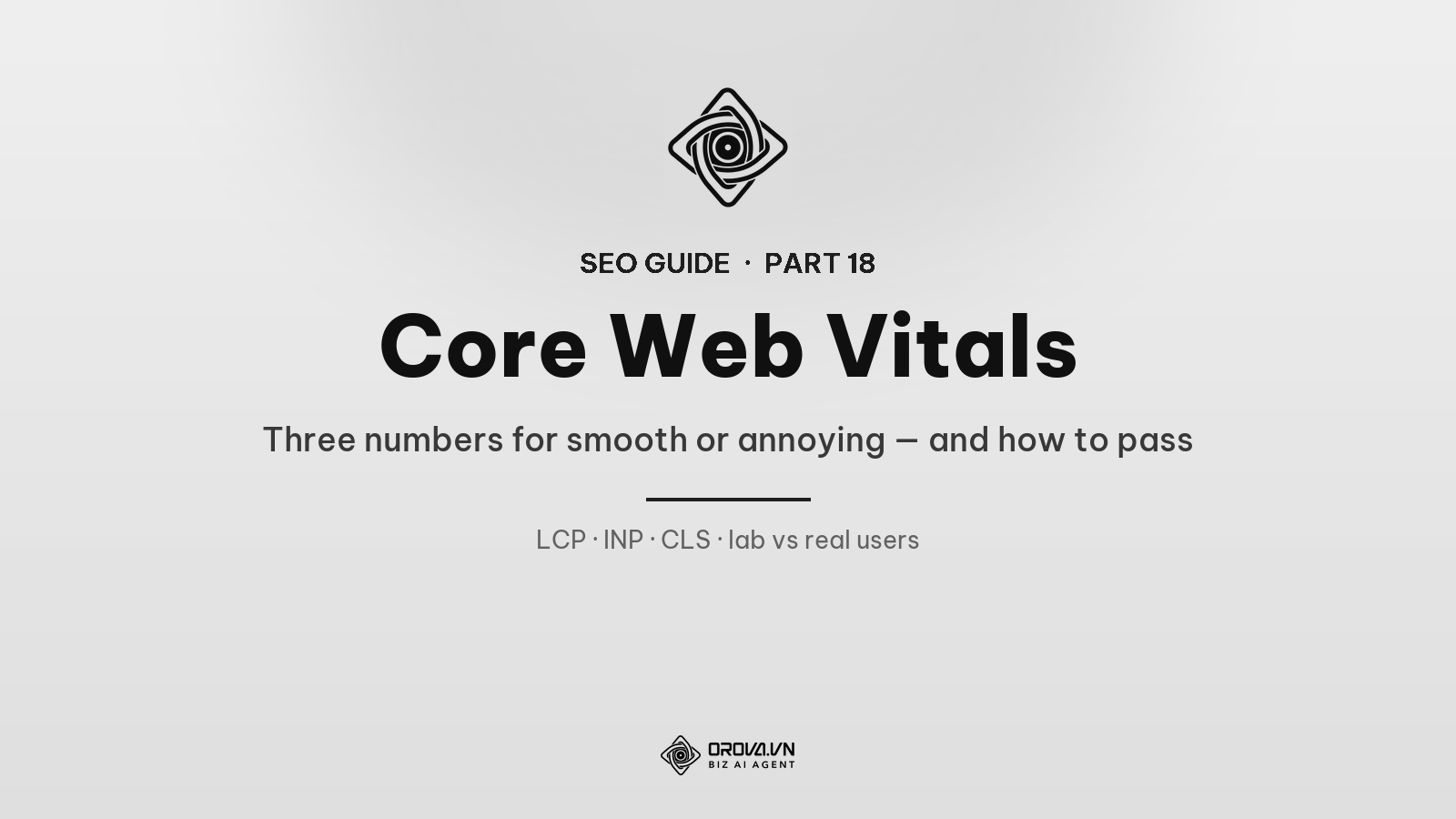Core Web Vitals: Three Numbers That Measure Smooth or Annoying — and How to Pass