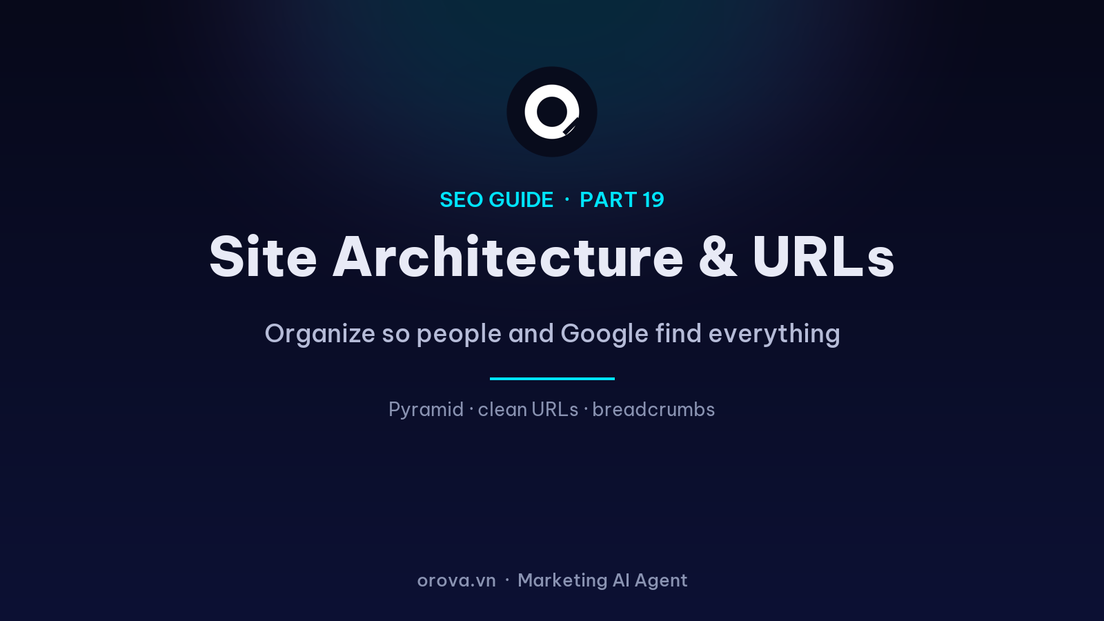 Site Architecture & URLs: Organize So Both People and Google Can Find Everything