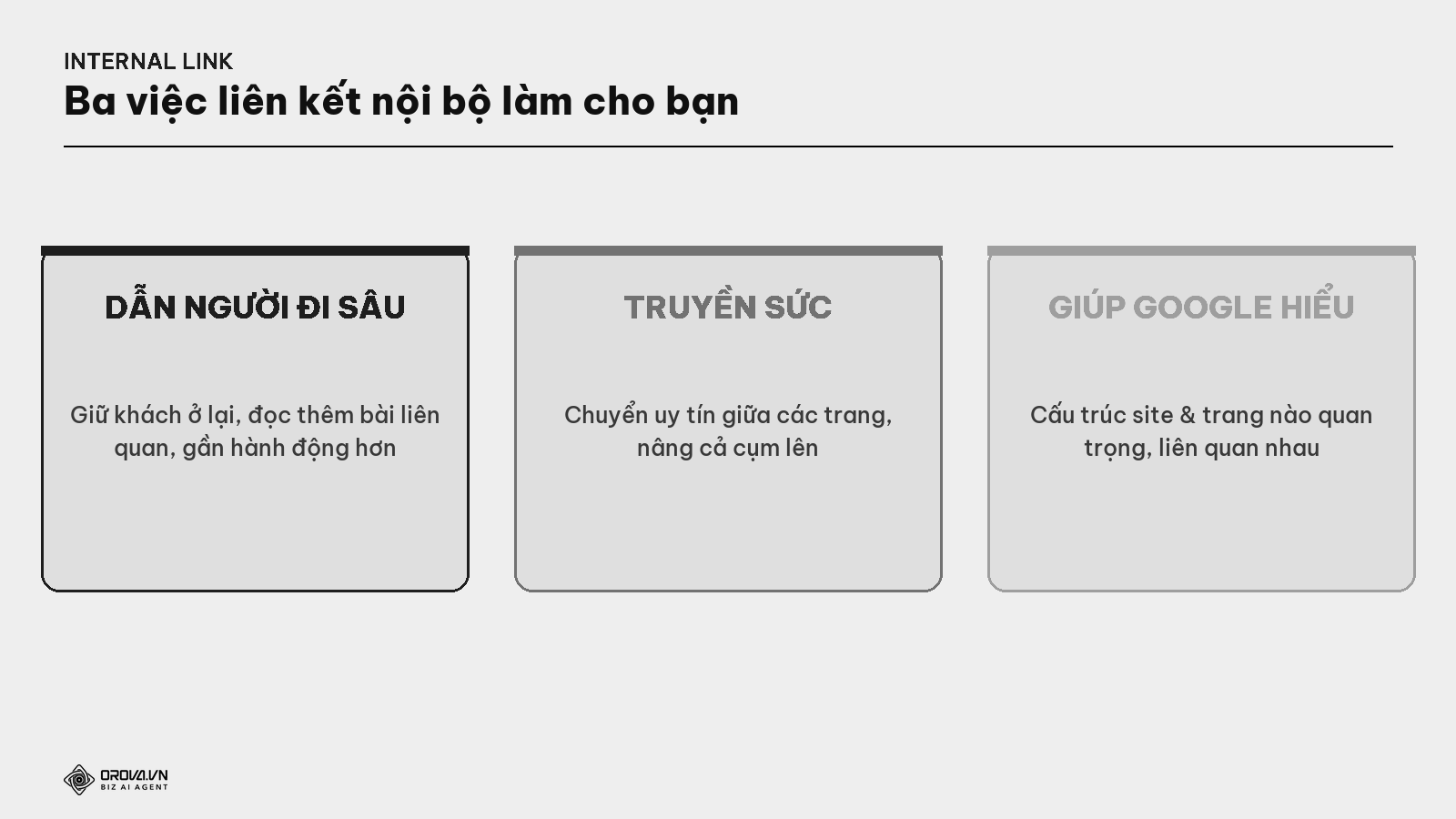 Ba việc internal link làm