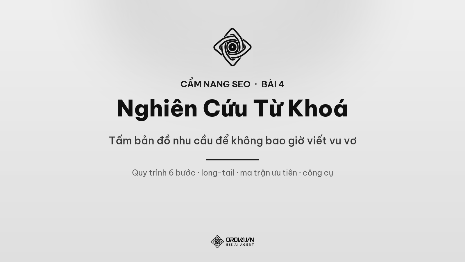 Nghiên Cứu Từ Khoá: Tìm Đúng Thứ Khách Gõ Để Không Viết Vu Vơ