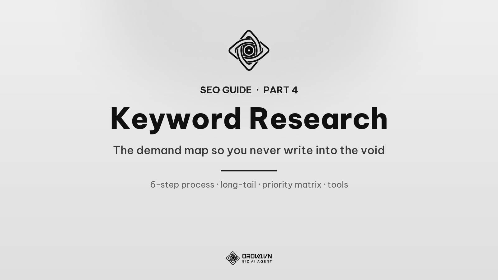 Keyword Research: Find What People Actually Type (So You Don't Write Into the Void)