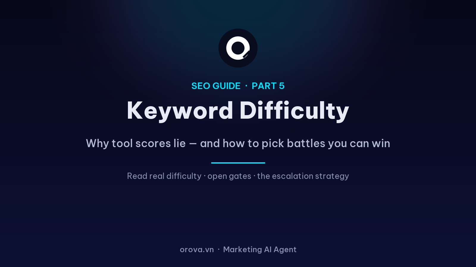 Keyword Difficulty: Why Tool Scores Lie — And How to Pick Keywords You Can Actually Win
