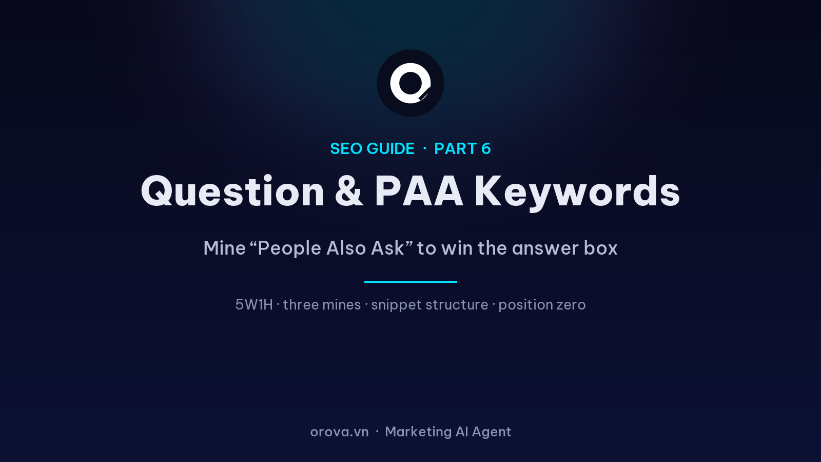 Question Keywords: Mine “People Also Ask” to Win the Answer Box